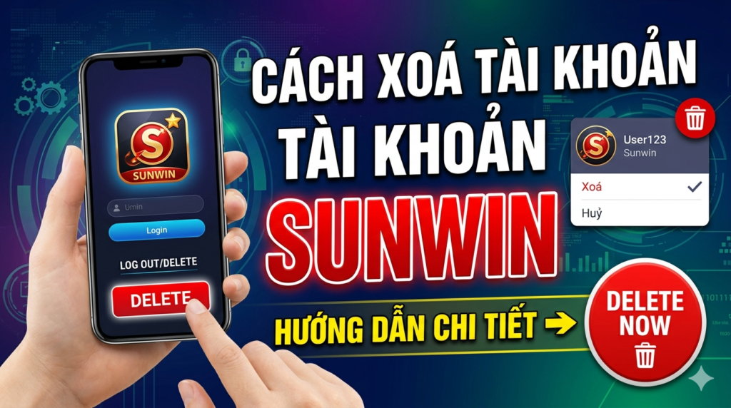 Cách Xoá Tài Khoản Sunwin Chi Tiết Từng Bước Mới Nhất